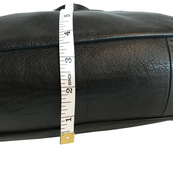 See By Chloe Shoulder Bag Black Leather Front Pocket Dual Handles - Picture 7 of 11